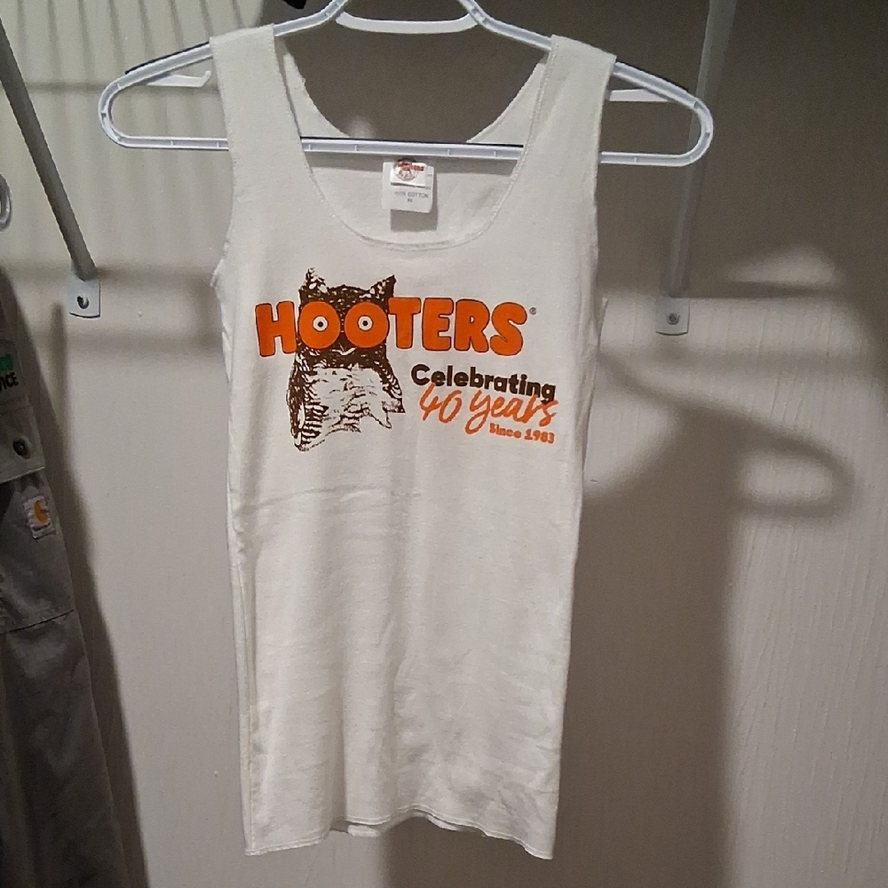 Hooters White Tank Top